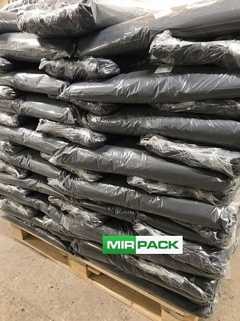 Мешки для мусора 120 л, 80 мкм, ПВД, 100 шт. черные,  2х слойные - Вид 6